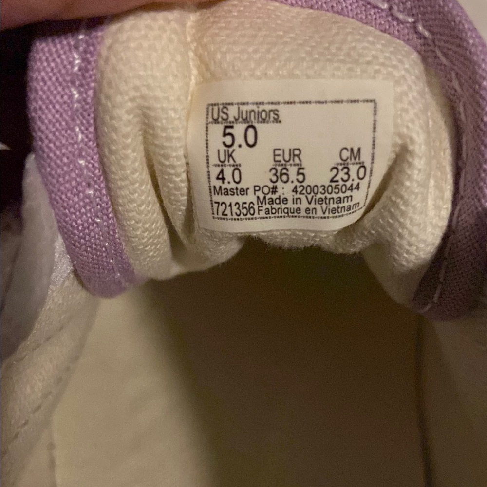 Vans Pink and White Sneakers Casual Style - Picture 5 of 5